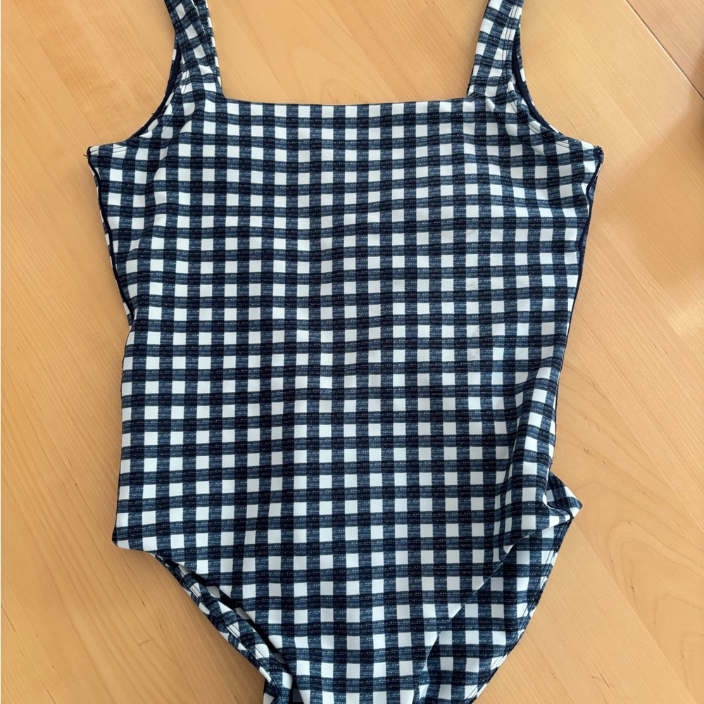 Carve Designs Black and White Checkered One Piece Swimsuit